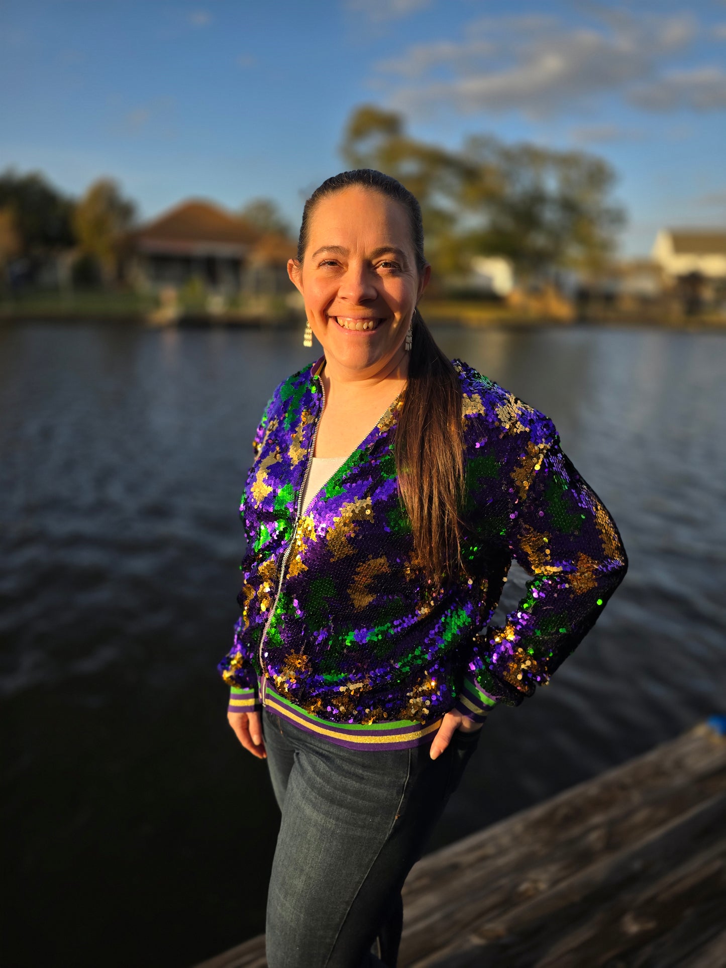 Mardi Gras Sequin Jacket