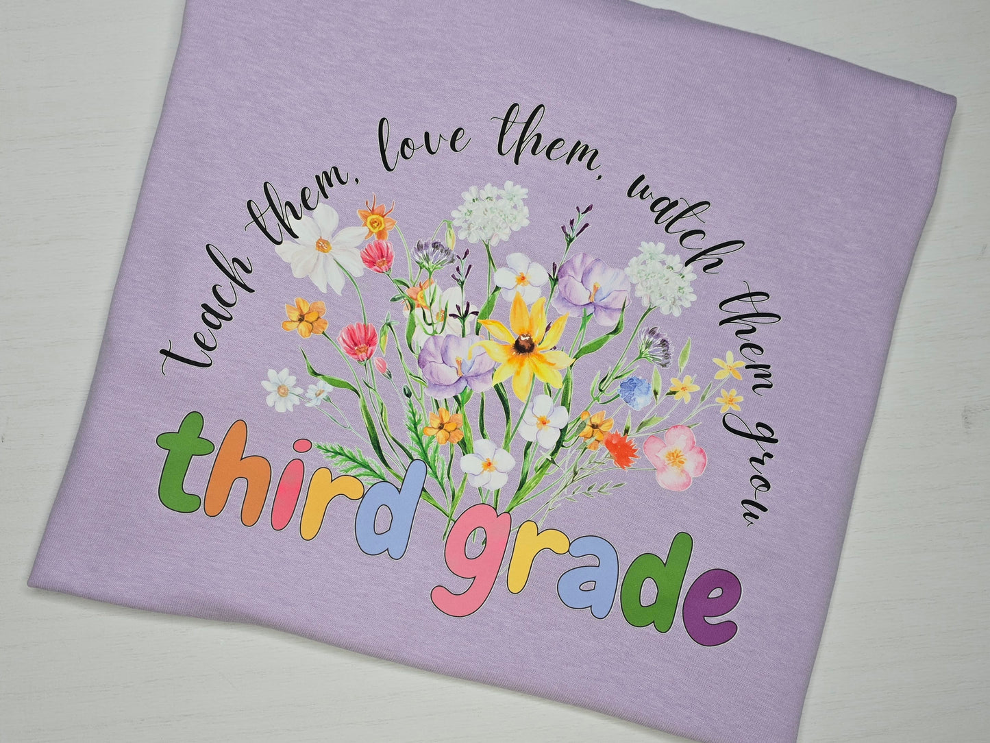 Floral Teacher Tee