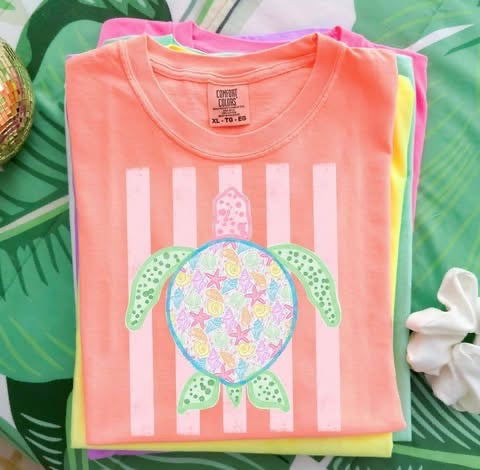 Pastel Turtle Tee