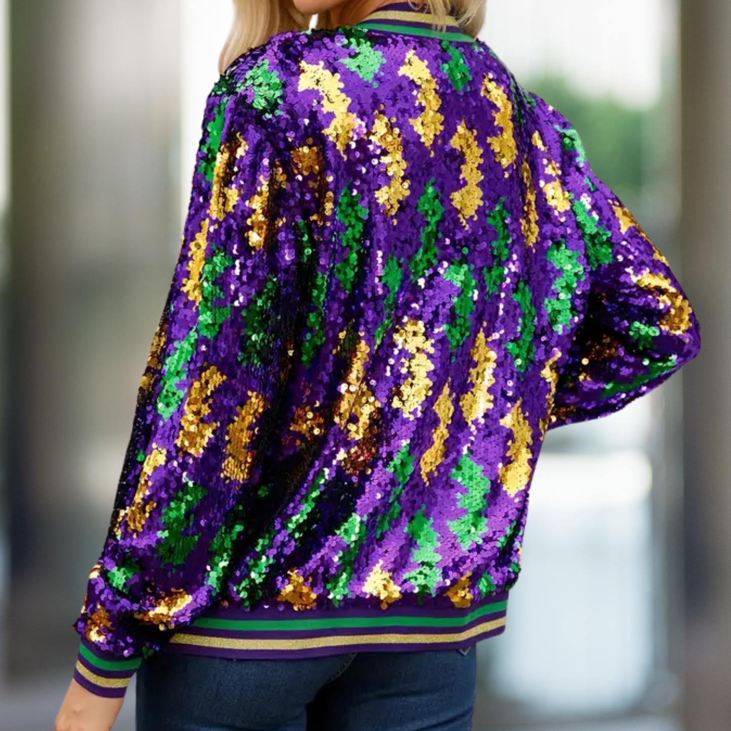Mardi Gras Sequin Jacket