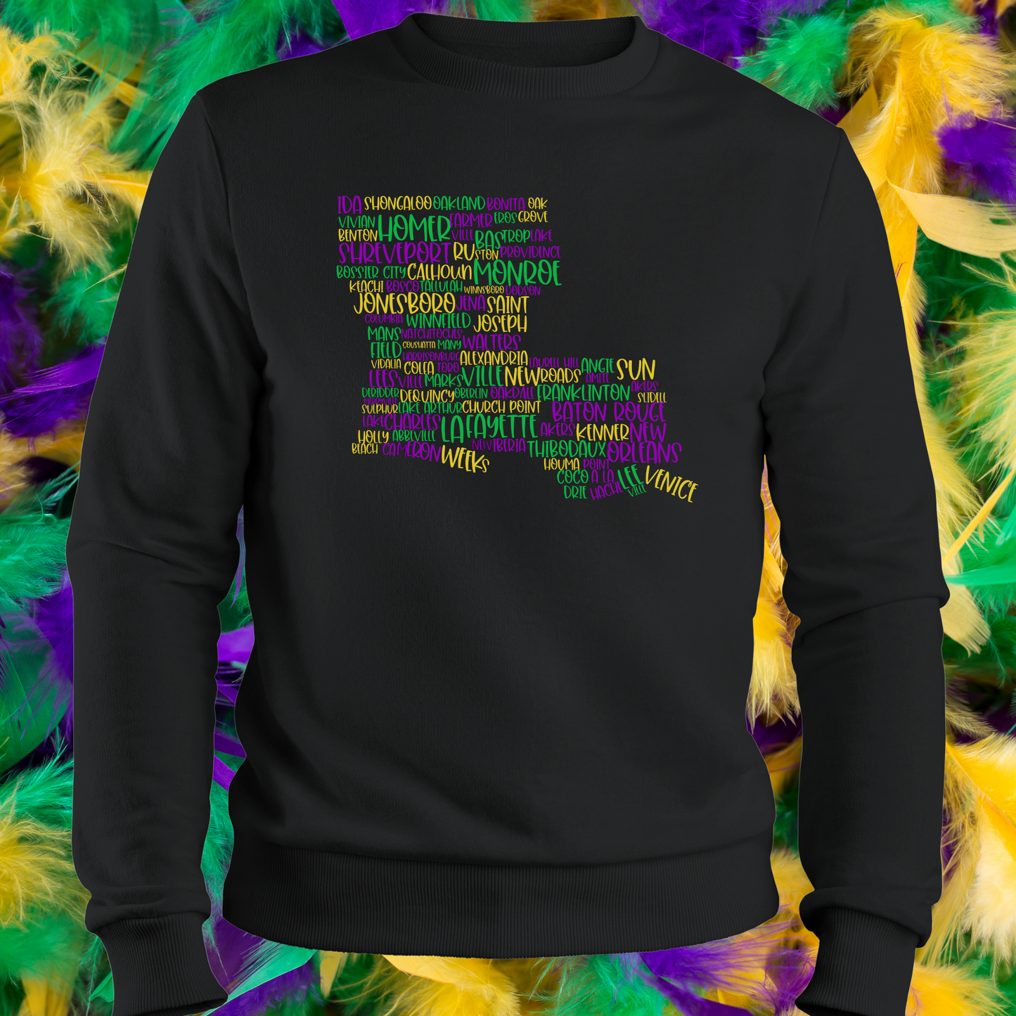 Louisiana Cities graphic tee