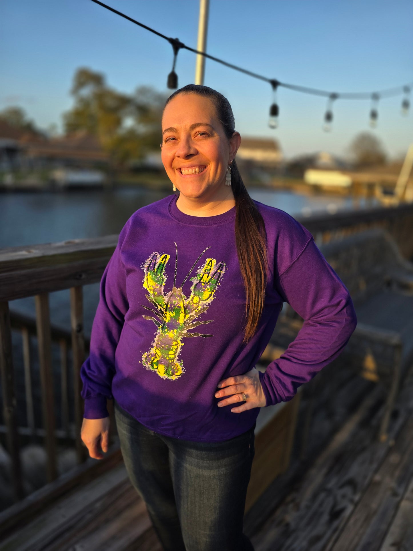 Crawfish Mardi Gras Graphic Tees