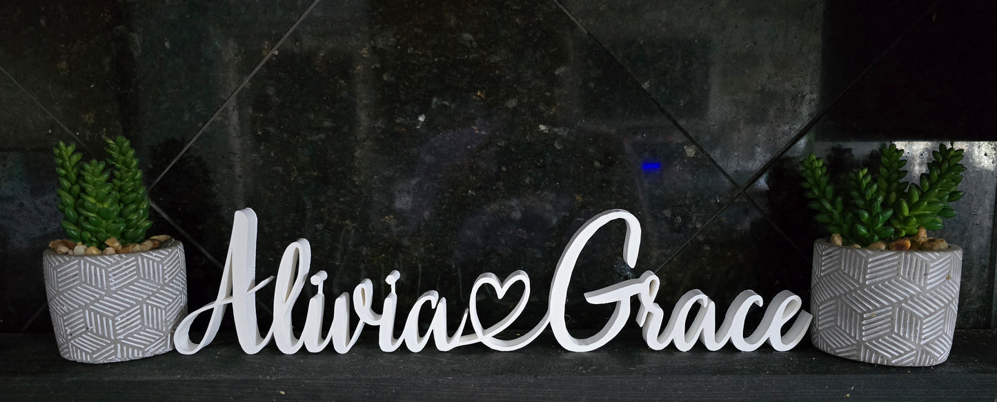 Custom Two Name Signs
