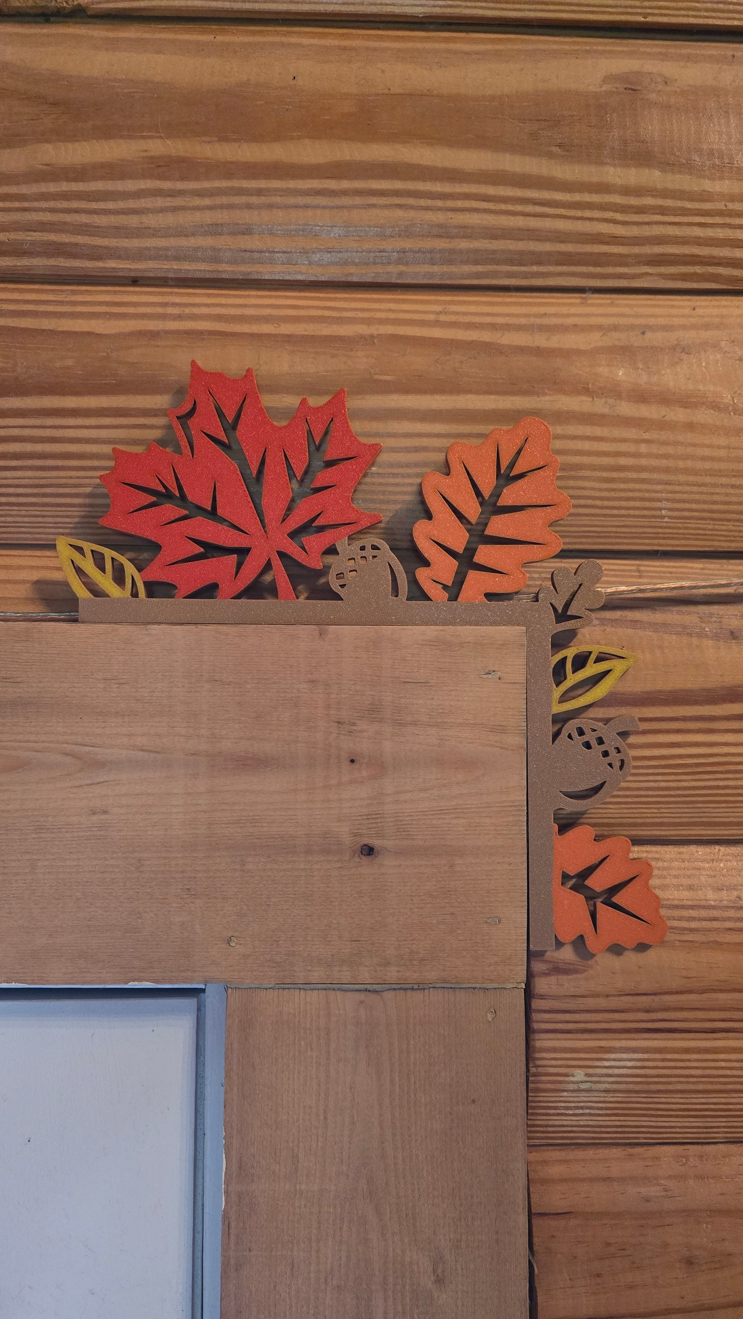Fall Leaves Door Corner