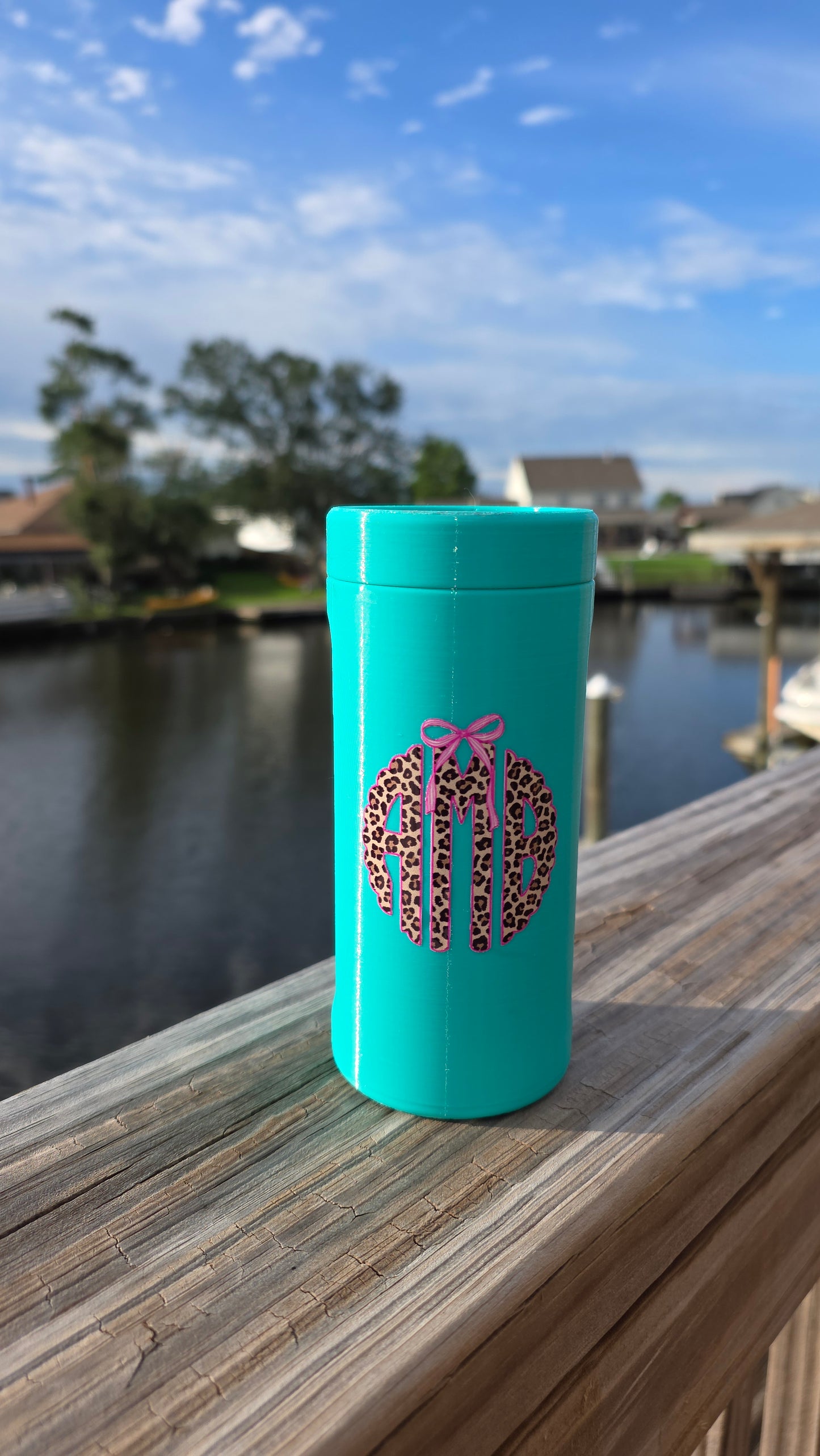Monogram Slim Can Holder