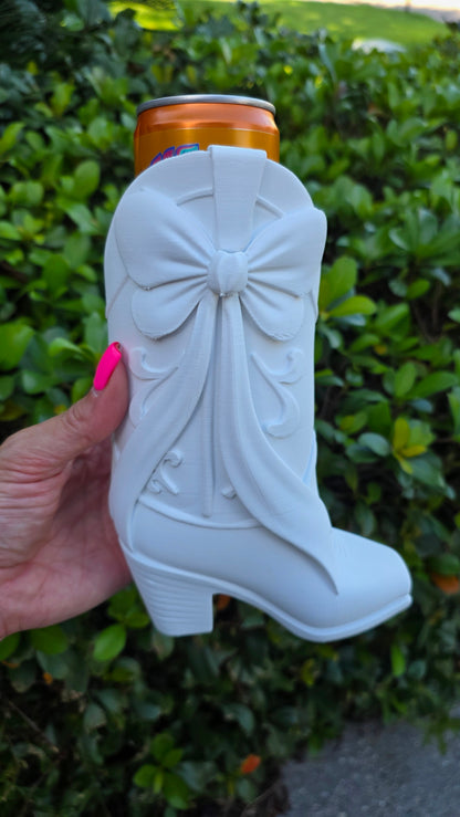 Cowgirl Boot Slim Can Holder