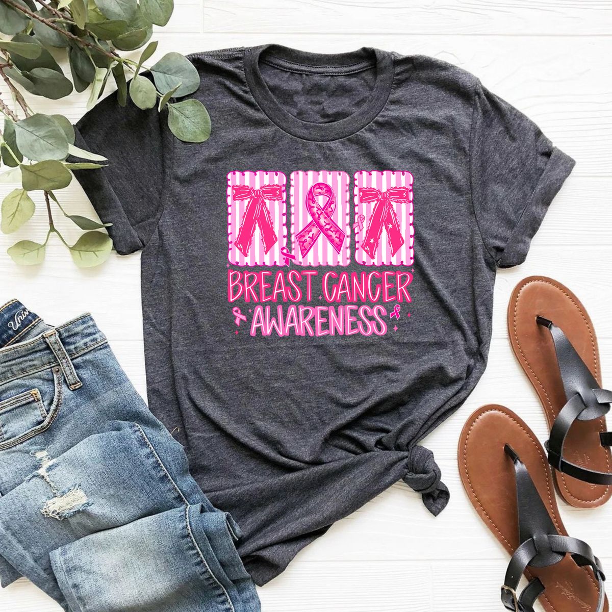Breast Cancer Awareness Ribbon Tee