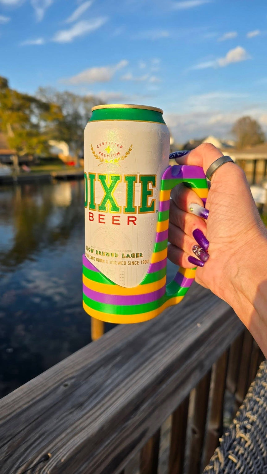 Mardi Gras 3d printed Can Holders