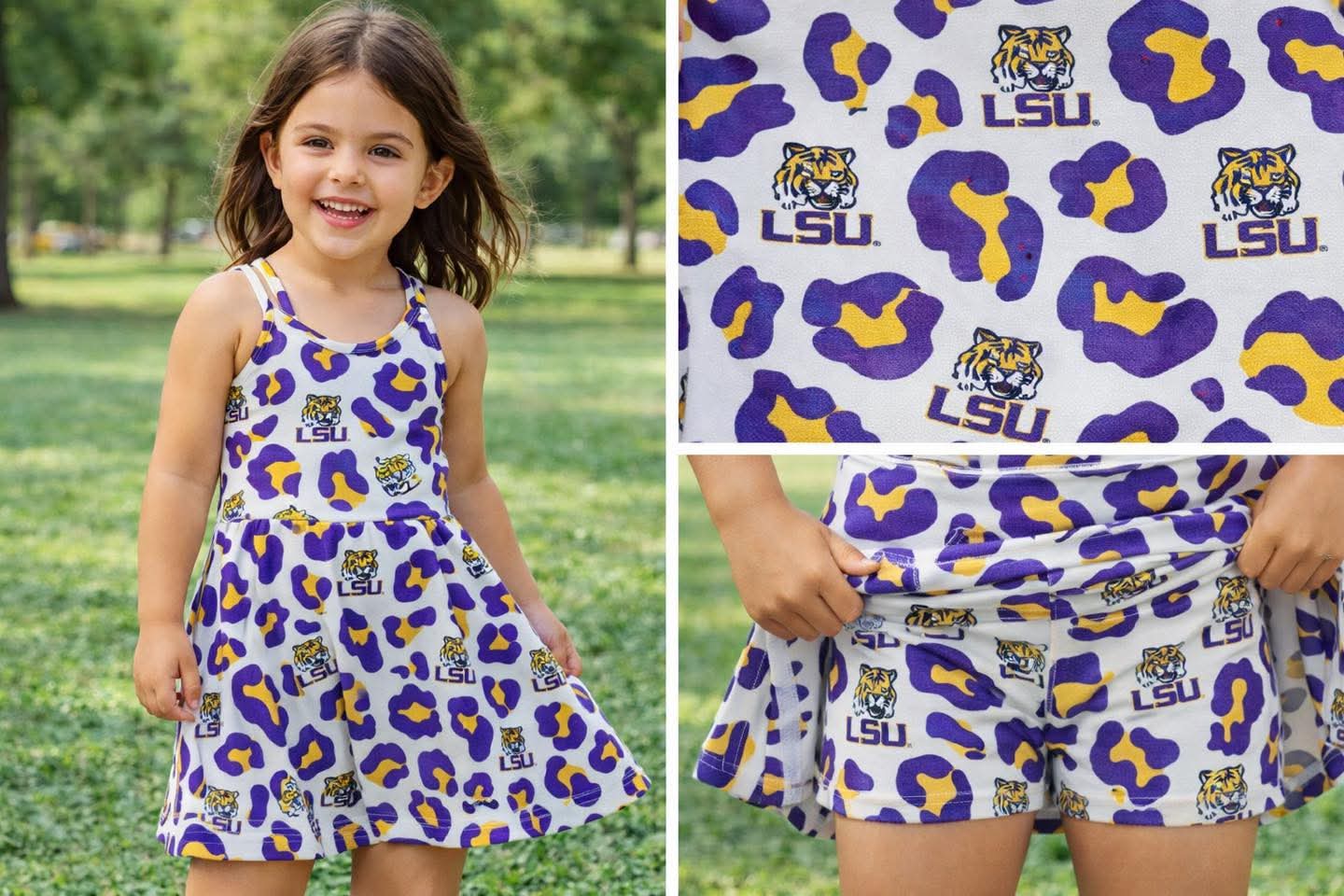Girl's Football Team Athletic Dresses