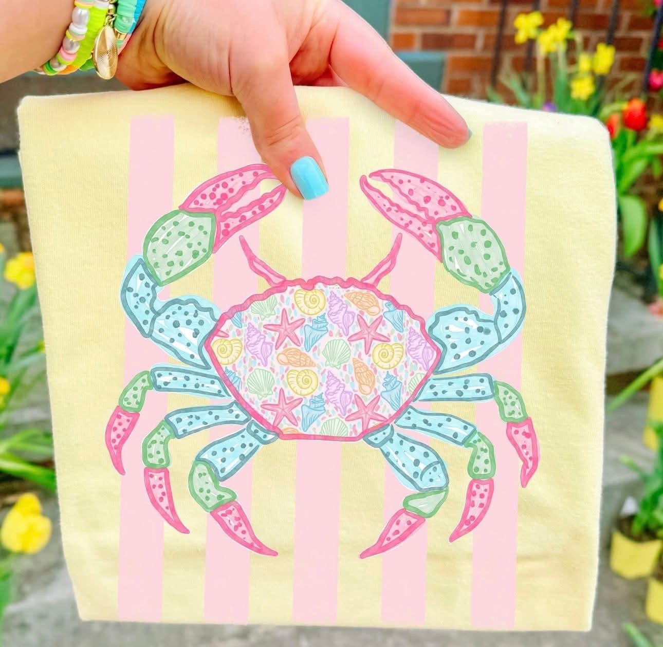 Pastel Crab Tee