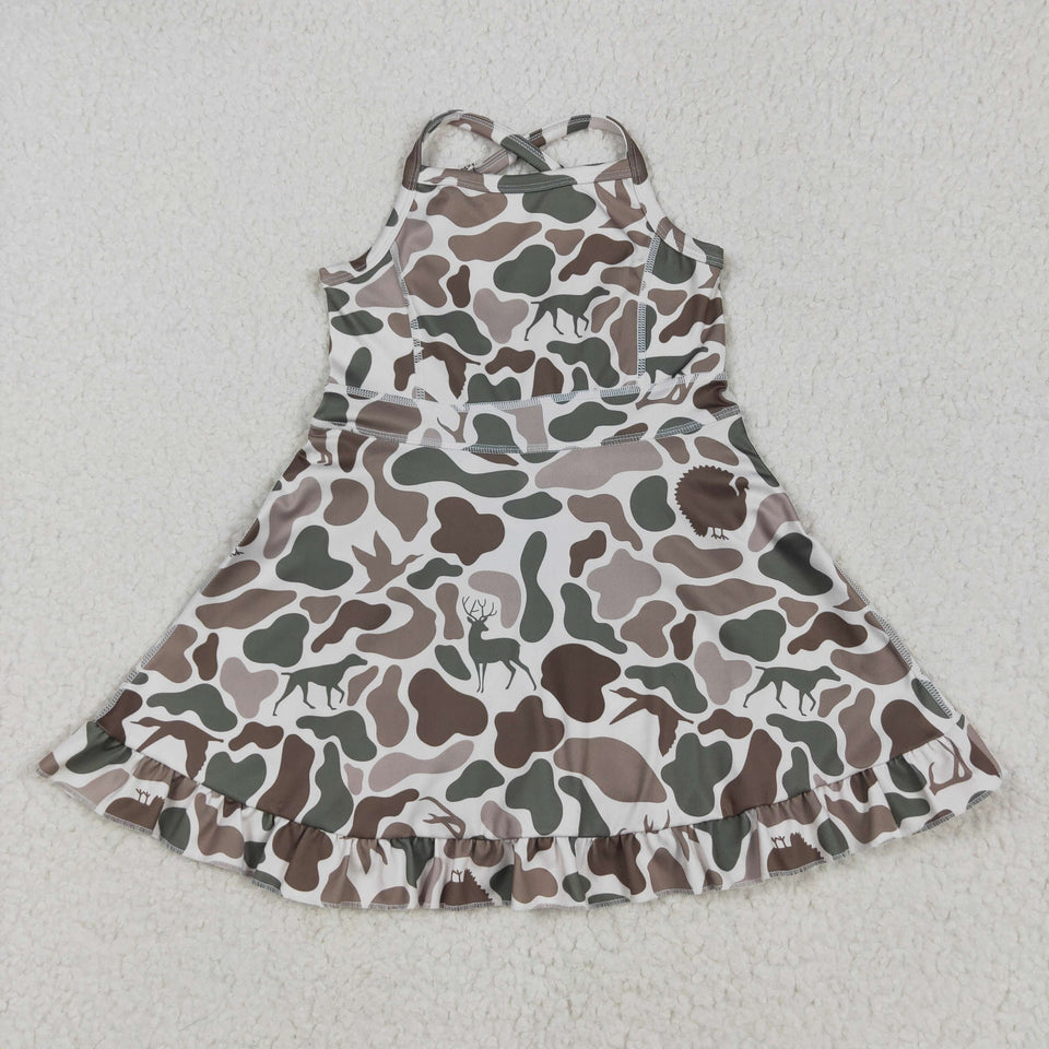 Girl's Athletic Patterned Dresses