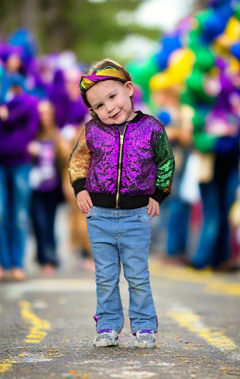 Child's Sequin Mardi Gras Jacket