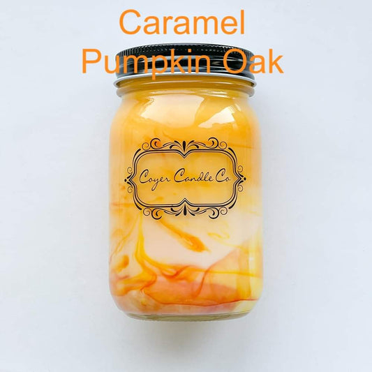 Caramel pumpkin oak candle