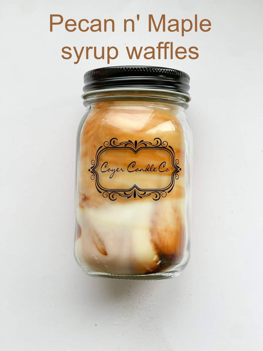 Pecans 'n Maple Syrup Waffle Candle