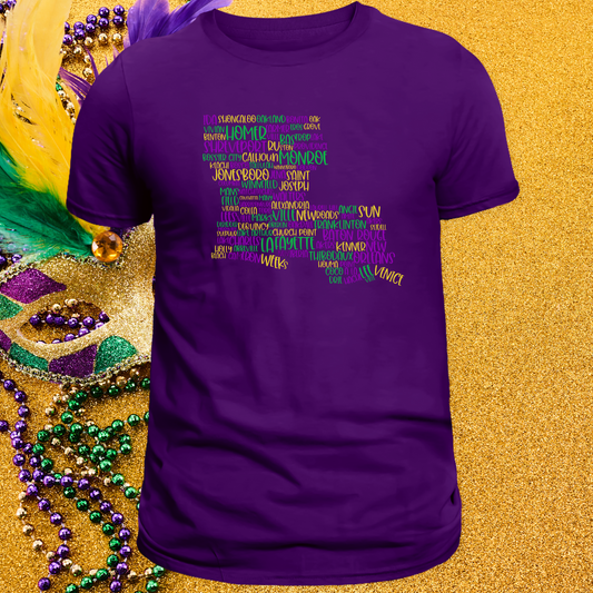 Louisiana Cities graphic tee