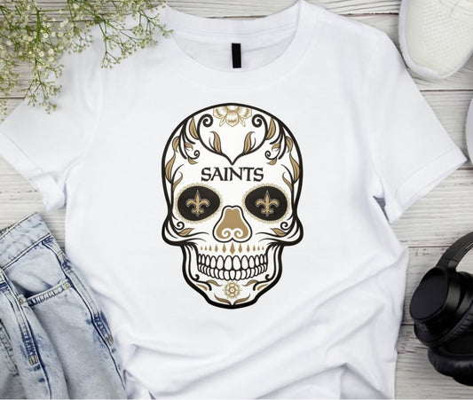 Saints skull graphic tee