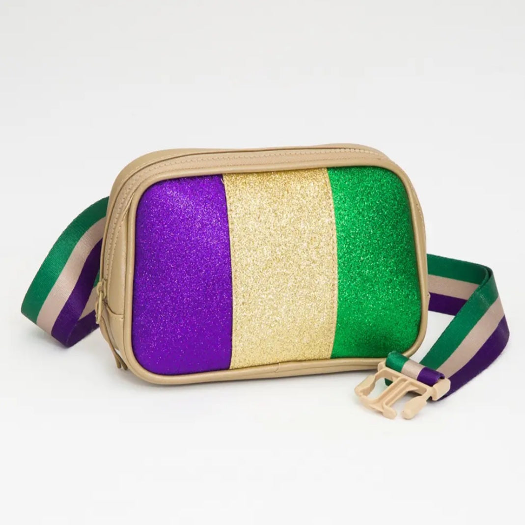 Shimmer Mardi Gras Crossbody