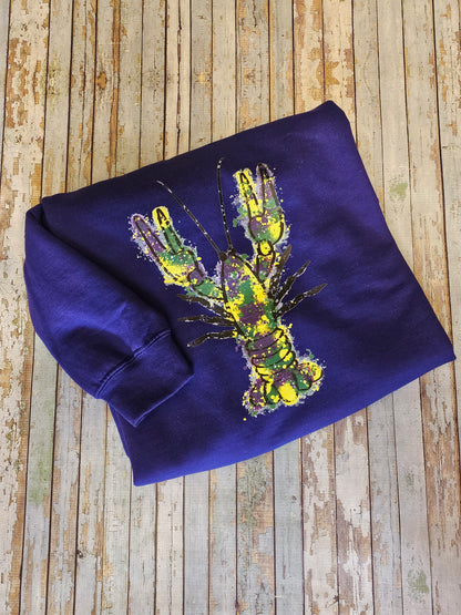 Crawfish Mardi Gras Graphic Tees